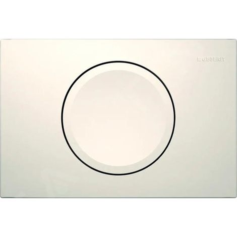 Geberit Delta15 - Plaque de déclenchement, blanc alpin 115.109.11.1 (1/2)