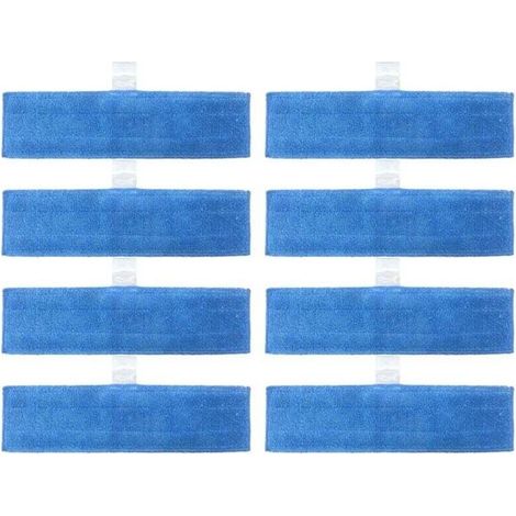 Set of 8 Washable Reusable Microfiber Mops for Steam Cleaning (1/4)