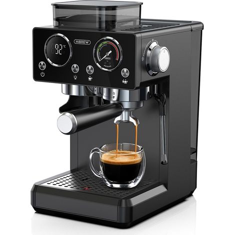 Machine à expresso automatique HiBREW H20 avec moulin intégré, extraction double chaude et froide, pression de 20 bars (1/5)