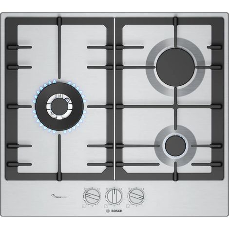 Bosch PCC6A5I90 piano cottura inox 3 fuochi (1/3)