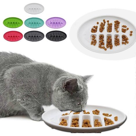 Gamelle anti-glouton pour chien et chat, forme amusante (1/4)