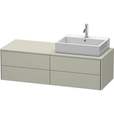 Meuble sous-lavabo Duravit XSquare 140,0 x 54,8 cm, 4 tiroirs, (1/2)