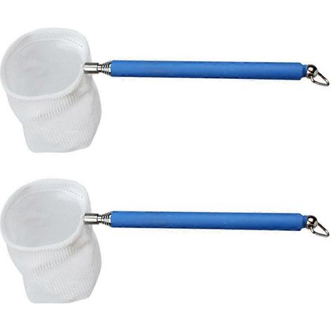 Épuisette bleue pour aquarium, ensemble pratique rond en deux parties (1/5)