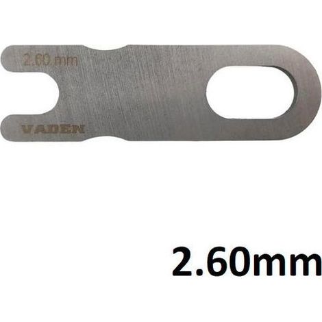 Lame de compensateur d'entretoise de réglage d'injecteur Volvo 2,60 mm VAD130005013 (1/4)