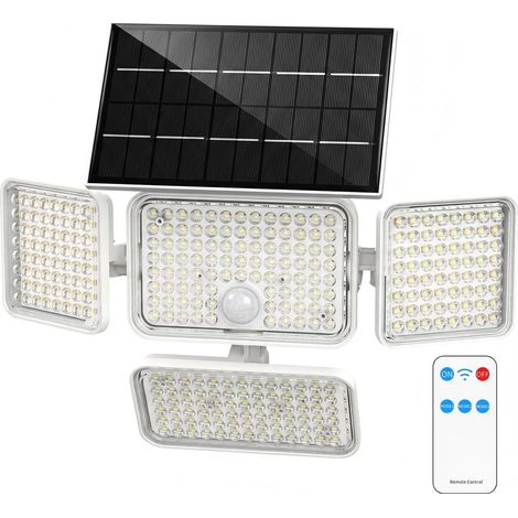 Projecteur Solaire PIR 10W 1300lm, IP65, Batterie 4000mAh, 3 Modes (1/5)