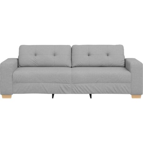 Sofa 3 places Gris nuage 220 cm tissu (1/5)