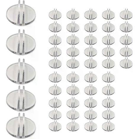 Lot de 50 supports miniatures pour cartes, supports de jeu multifonctionnels à monter soi-même, pinces pour afficher photos, cartes et cartes de visite. (1/5)