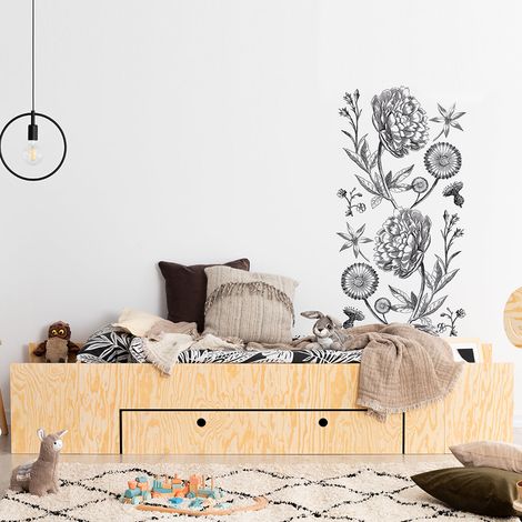 Letto 90x190 con rete e cassetto Tristan Bois (1/5)