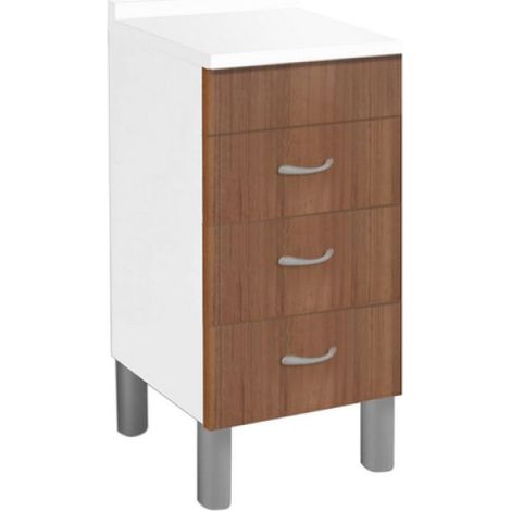BASE 3 CASSETTI 40X50 cm. 40 x 50 Anta Teak