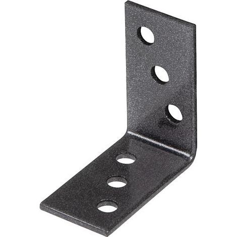 Raccord coudé DURAVIS® 40 x 40 x 20 mm, matériau : Acier, galvanisé sendzimir, surface : noir-diamant (1/3)