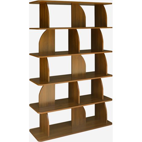 Libreria esotica in legno a 5 livelli