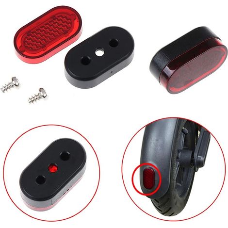Pièces de réparation et de remplacement pour le garde-boue arrière du scooter électrique M365, le cache-feu arrière LED en plastique et le cache-feu stop. (1/5)