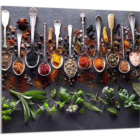 Panneau en verre POUR la cuisine 65x60 Épices (1/5)