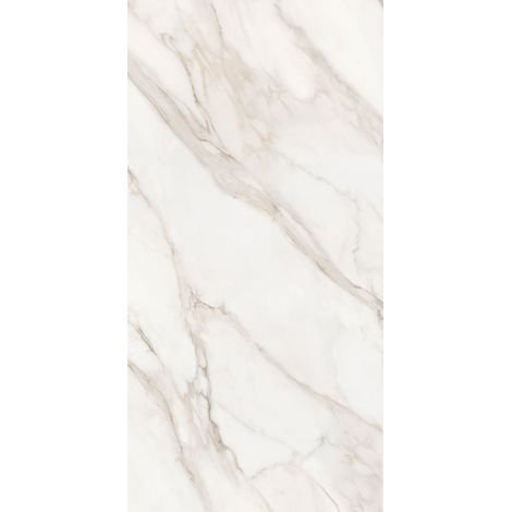 Carrelage sol / mur effet marbre blanc MAJESTIC ORO BIANCO l.60 x L.120 cm Brilliant LIMCARO