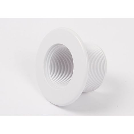 Hayward – Prise balai à visser pour piscine béton – Filetage intérieur 1"1/2 – Filetage extérieur 2" – Installation facile sur béton