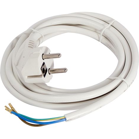 Rallonge HO5VVF 3x1,0mm² - 1,5m - Blanc - Chacon