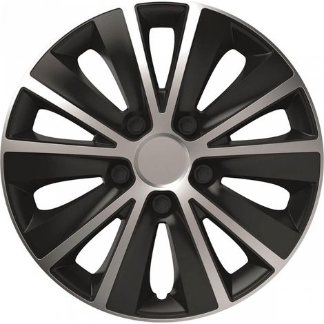 Enjoliveur de voiture Rapide noir et argent 14 pouces