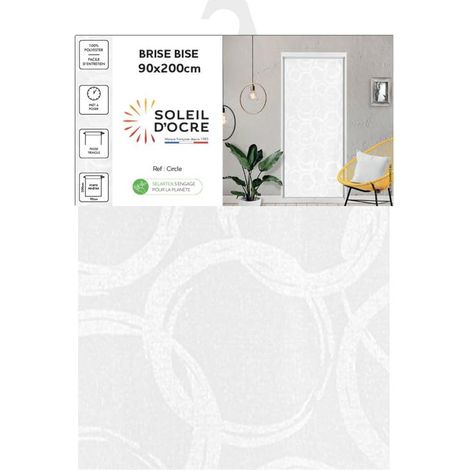 Voilage Porte fenêtre 90x200 cm Circle (1/4)
