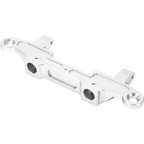 Support de pare-chocs arrière en alliage d'aluminium CNC pour véhicule RC Axial 1/6 SCX6 (argenté) (1/5)