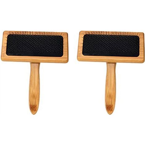 Cepillos de cardado de madera, peine de limpieza para fieltrar con aguja y mango, profesional para cardado y fieltrado. (1/4)