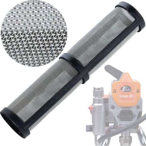 Rosfix Filter 91 mm 60 Mesh – Für Farbspritzgerät Rosfix Tornado RT2–RT4  Ersatz für Graco 390–595, FinishPro, FieldLazer  Feinfilter für Airless Lackiergeräte