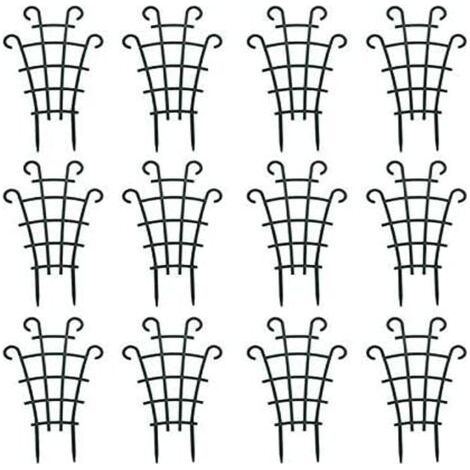 Lot de 8 mini treillis d'escalade pour plantes de jardin, supports de plantes en pot superposés pour plantes de vigne, fleurs, légumes (1/5)