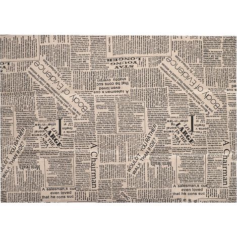 Photography Background Cloth Vintage English Newspaper Table Mats for Dining Table Photo Studio