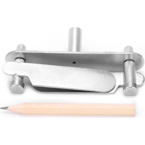 Localisateur de centre de marquage en acier inoxydable, traceur pour le travail du bois, outil de ligne centrale 60mm (1/5)