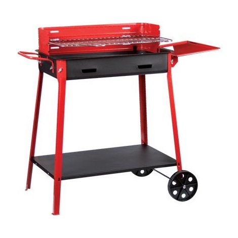 BARBECUE CARBONELLA MAXI + RUOTE FD CM 60X40 H.CM 85