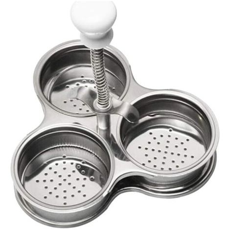 Luxshiny Egg Poacher Insert Stainless Steel Poached Egg Cooker