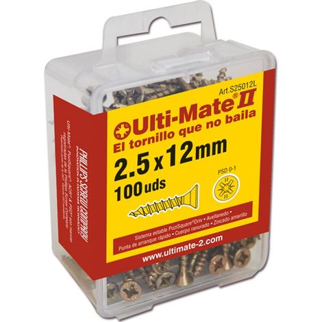 Tornillos para madera Ulti-Mate, caja, 100 unidades 3 x 35 mm