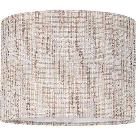 Abat jour élégant tissu cream coco style intemporel - Cream coco texturé naturel (1/5)