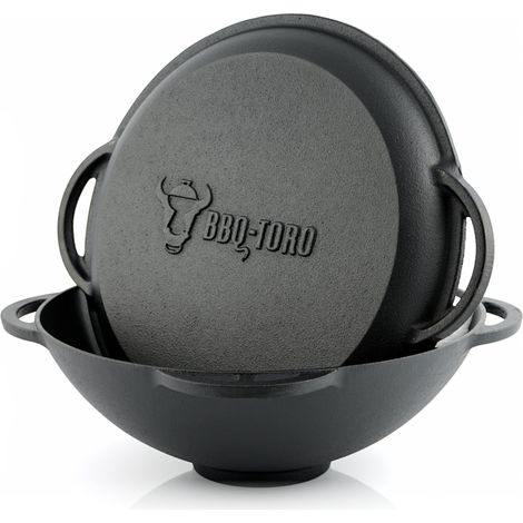 BBQ-Toro Kazan, Gusseisen Topf, 6,9 Liter, Traditioneller Gusstopf