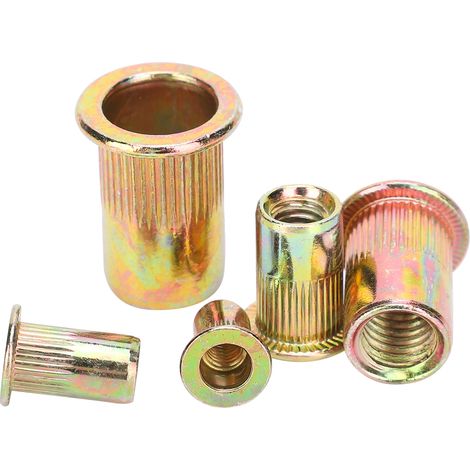 120 Pièces Écrous à Riveter Zinc Coloré M4/5/6/8/10, Filetage Vertical, Kit Complet (1/5)