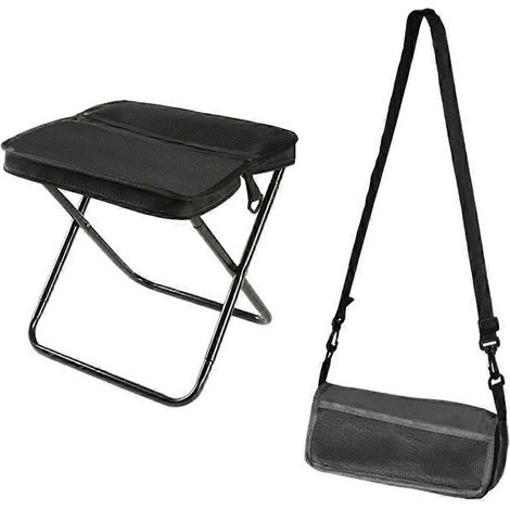 Tragbarer Klapphocker, Größe L, Schultertasche, 600D Oxford-Gewebe, idealer Outdoor-Stuhl für Reisen und Camping, 29 x 2 (1/5)
