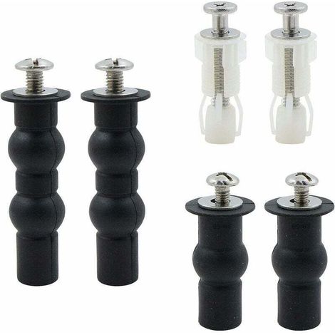 Ensemble de 3 paires de vis d'expansion pour fixation de couvercle de toilette, boulons d'expansion universels, accessoires de vis pour abattant de siège de toilette, RTGPT (1/4)