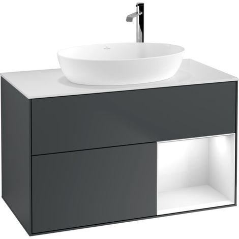 Villeroy & Boch F901GFHG Meuble sous-lavabo Finion F90 (1/2)