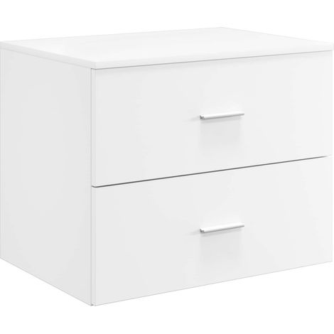 Wall-Mounted Bathroom Cabinet White 62.5 x 44.5 x 50 cm vidaXL