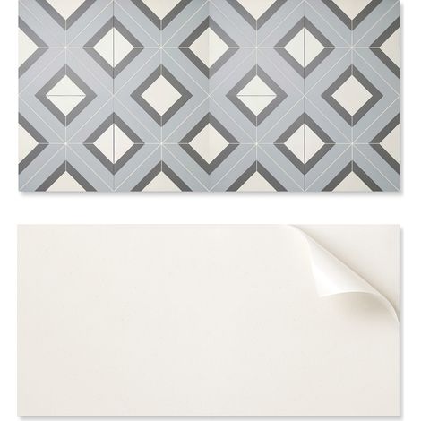 Vinilo autoadhesivo decorativo de pared para interiores, 120x60 cm, dise帽o geom茅trico en colores pastel.