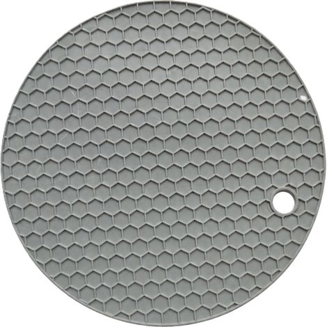 Sottopentola rotondo in silicone per pentole calde, per la casa e la cucina, 17 cm (1/2)