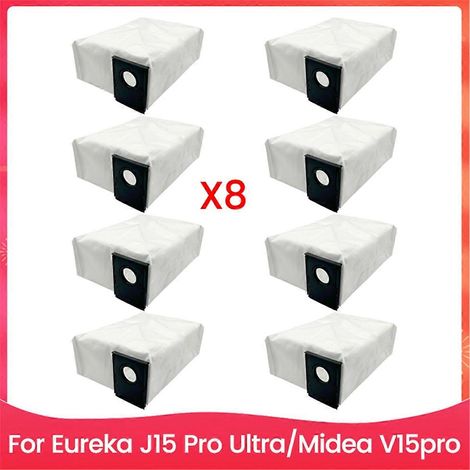 8er-Pack Beutel für die Saugroboter Eureka J15 Pro Ultra und Midea V15pro Zubehör inklusive. – AquaForge (1/5)