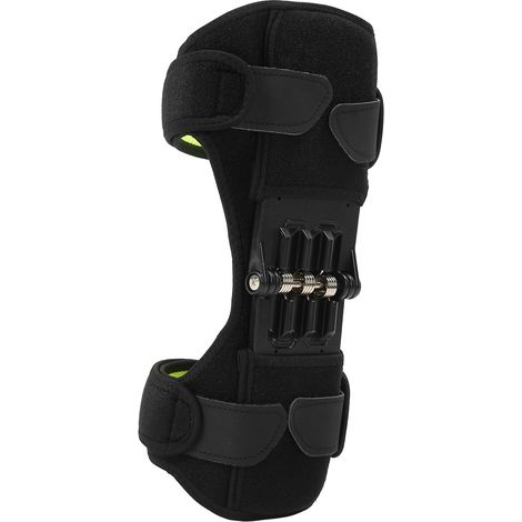 Genouillère Universelle Verte avec Ressort, Maintien Rotulien Sport Randonnée, Aide Genou Élastique, Taille Unique (1/5)