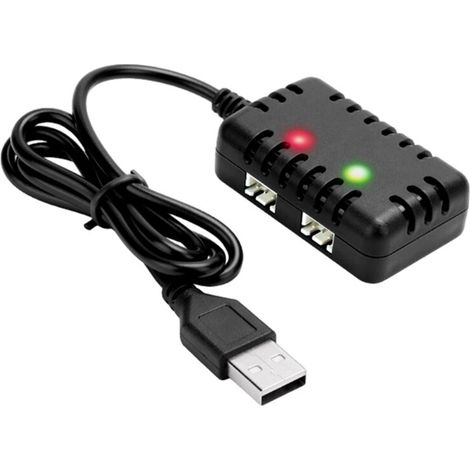 Cargador 2 en 1 2S 7,4 V con conector XH-3P para coches y camiones RC AX24 SCX24 UTB18, baterías de litio de 7,4 V