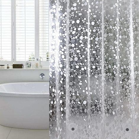 Duschvorhang Wasserdicht A-transparent H180 x B92 cm (1er Pack) (1/5)