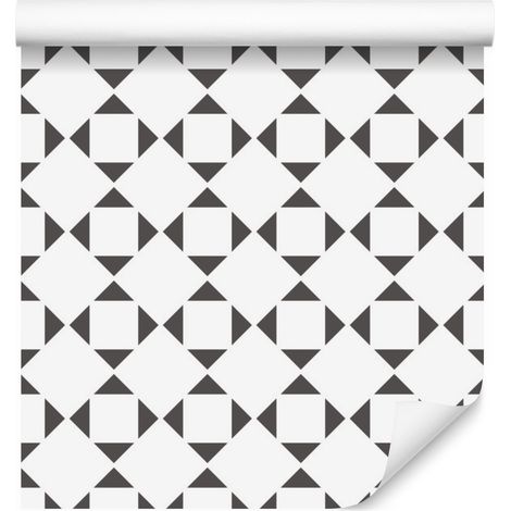 Minimalistische geometrische Tapete mit Ornamenten für Wohn- und Schlafzimmer, 50x1000 (1/5)