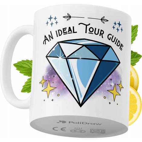 Lustiger Kaffee- oder Teebecher mit witzigem Textdesign für Reiseführer – ideal für Geburtstage, Namenstage, Feiertage und besondere Anlässe. Hochwertiger Becher für Zuhause, Büro und Arbeit. Farbe: W
