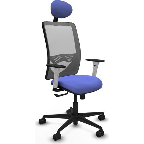 Chaise de bureau piqueras y crespo Zulema gris maille (1/2)