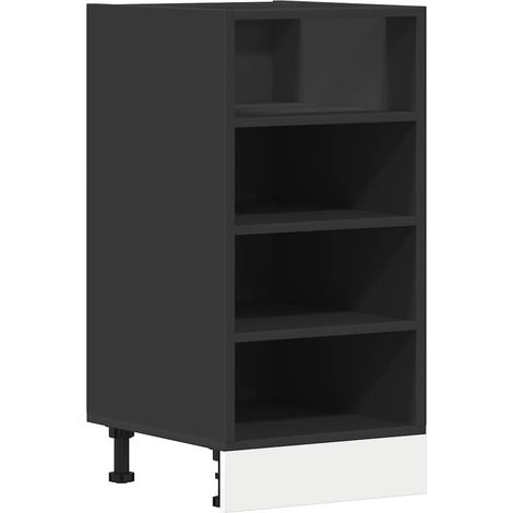 Bottom Cabinet Riga Black 40x44.5x81.5 cm Engineered Wood vidaXL