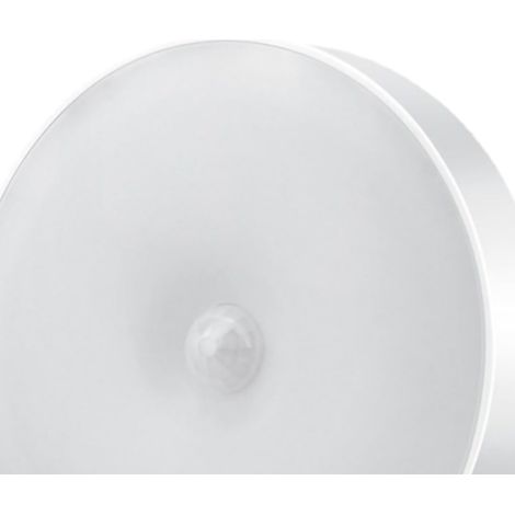 Veilleuse rechargeable à capteur de présence infrarouge, lampe de chevet ronde bicolore avec capteur de lumière, bouton de 0,68 mm, sans capteur. (1/5)