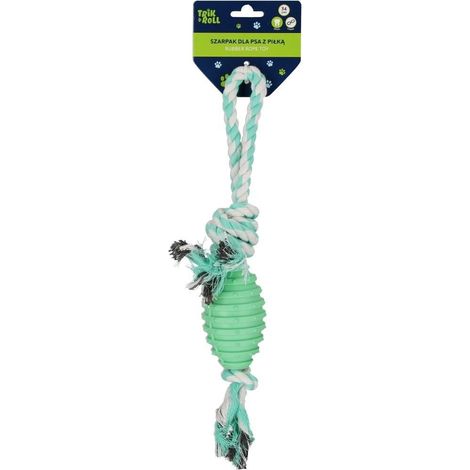 Juguete para perros con pelota, color verde, 34 cm, 0965 (1/4)